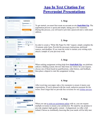 Apa In Text Citation For Powerpoint Presentations