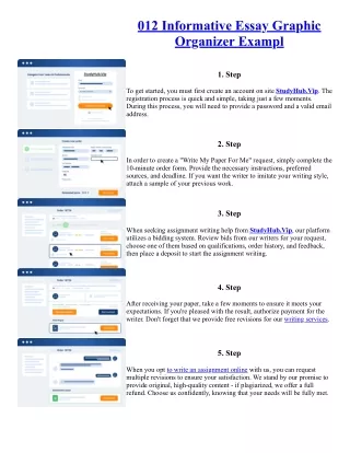 012 Informative Essay Graphic Organizer Exampl