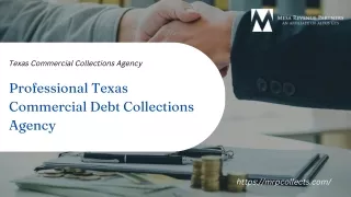 Professional Texas Commercial Debt Collections Agency