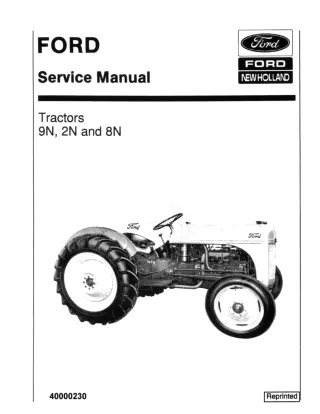 Ford New Holland 2N Tractor Service Repair Manual