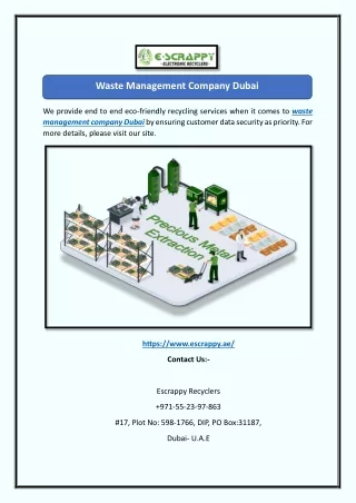 Waste Management Company Dubai