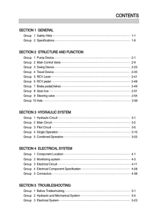 Hyundai R55W-7 Wheel Excavator Service Repair Manual