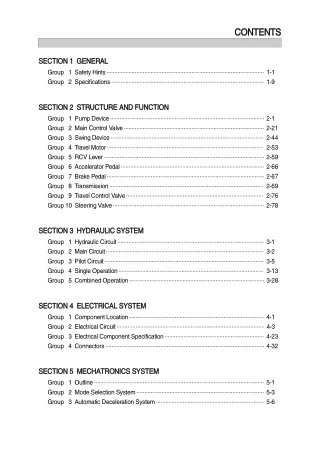 Hyundai R140W-7A Wheel Excavator Service Repair Manual