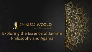 Exploring the Essence of Jainism Philosophy and Agama