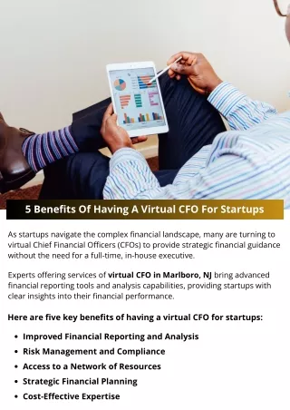 5 Benefits Of Having A Virtual CFO For Startups