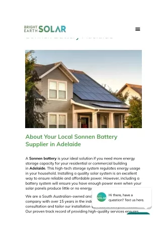 Sonnen Battery Adelaide