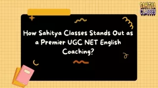 How Sahitya Classes Stands Out as a Premier UGC NET English Coaching?