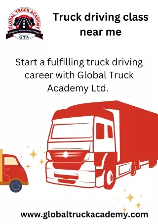 Truck driving class near me