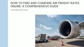How To Find And Compare Air Freight Rates Online A Comprehensive Guide