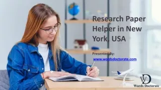 Research Paper Helper in New York, USA