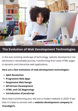 The Evolution of Web Development Technologies