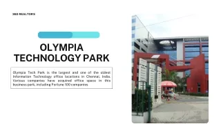 Olympia Technology Park in Guindy Chennai - Price, Floor Plan & Reviews.
