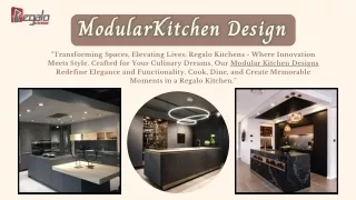 Modular Kitchen Deisgn | Regalo Kitchens