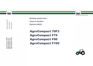 Deutz Fahr Agrocompact F75 Tractor Parts Catalogue Manual