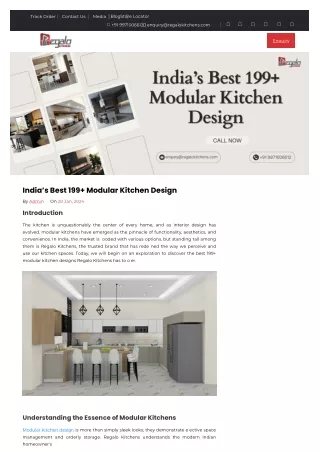 India’s Best 199  Modular Kitchen Design