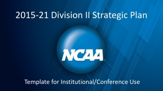 2015-21 Division II Strategic Plan