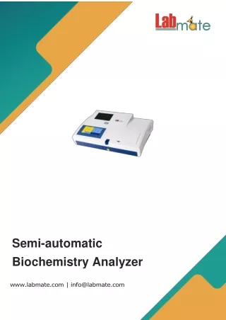 Semi-automatic-Biochemistry-Analyzer