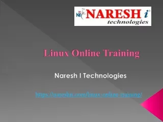 LINUX ONLINE TRAINING 2024