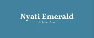 Nyati Emerald At Baner, Pune - PDF