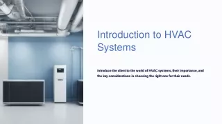 Introduction to HVAC Systems