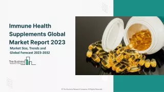 Immune Health Supplements Global Market By Product Type, By Application, By Medication Mode, By Form, By Distribution Ch