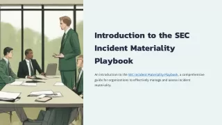 SEC Incident Materiality Playbook