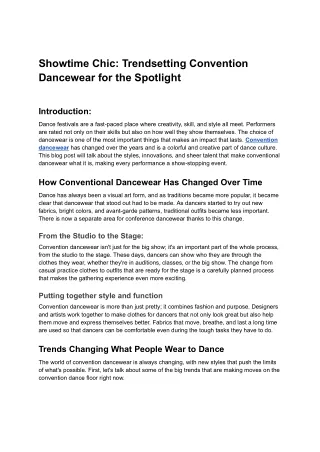 Showtime Chic_ Convention Dancewear for the Spotlight - Google Docs