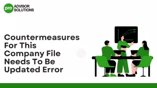 Learn How To Fix This Company File Needs To Be Updated Issue