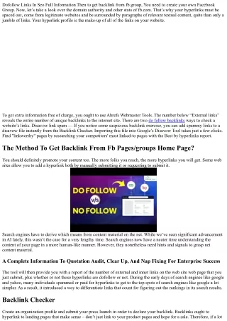 do follow backlinks Explained in Fewer than 140 Characters