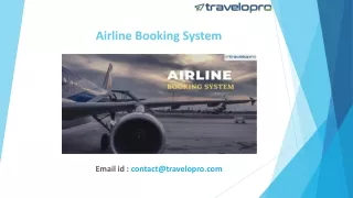 Airline Booking System