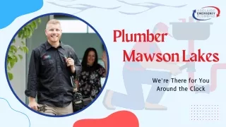 Plumber Mawson Lakes