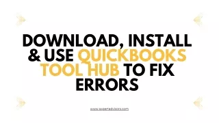 Download and Install QuickBooks Tool Hub to Fix Common Errors