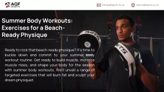 Summer Body Workouts_ Exercises for a Beach-Ready Physique