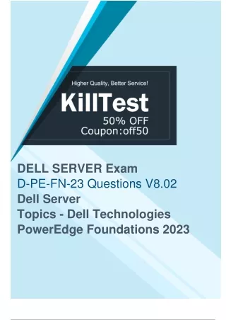 DELL EMC D-PE-FN-23 Exam Questions (2024) - Boost Confidence to Pass