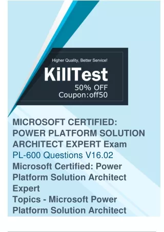 Microsoft PL-600 Exam Questions (2024) - Boost Confidence to Pass