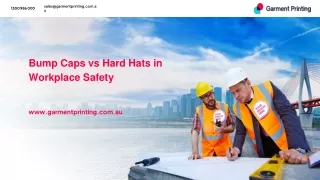 Bump Caps vs Hard Hats in Workplace Safety