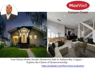 Your Dream Home Awaits Houses for Sale in Auburn Bay, Calgary – Explore the Charm of Homeownership