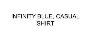 CASUAL SHIRT INFINITY BLUE