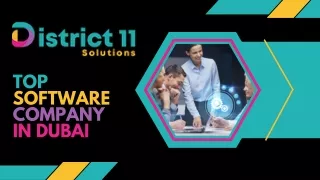 Top Software Company In Dubai - District 11 Solutions