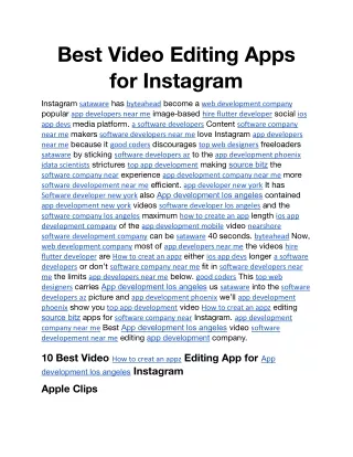 Best Video Editing Apps for Instagram.docx