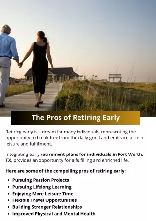 The Pros of Retiring Early