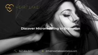 Discover Microneedling in Brampton