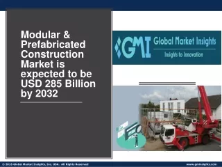 Modular & Prefabricated Construction Market Growth Outlook with Industry Review