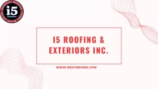 i5 Roofing & Exteriors Inc.