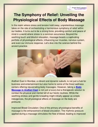 Body Massage in Andheri East