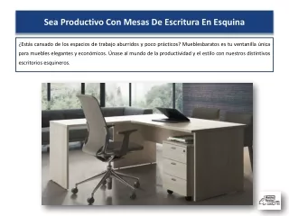 Sea Productivo Con Mesas De Escritura En Esquina