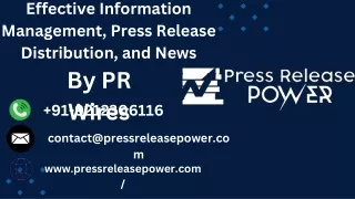 Press release distribution services