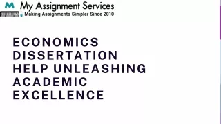 Economics Dissertation Help Unleashing Academic Excellence