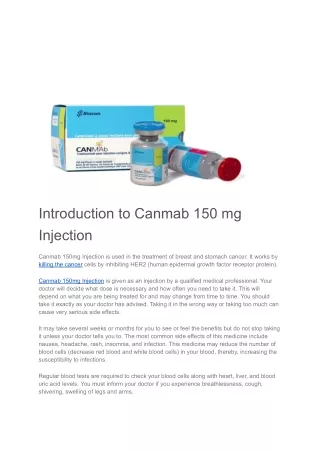 Canmab 150mg Injection