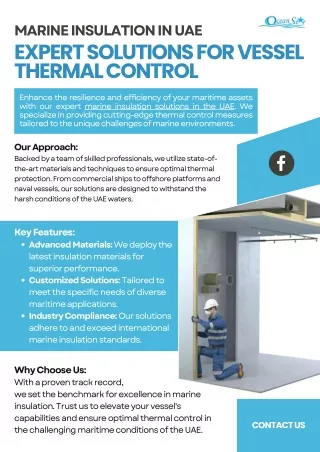Marine Insulation in UAE: Expert Solutions for Vessel Thermal Control